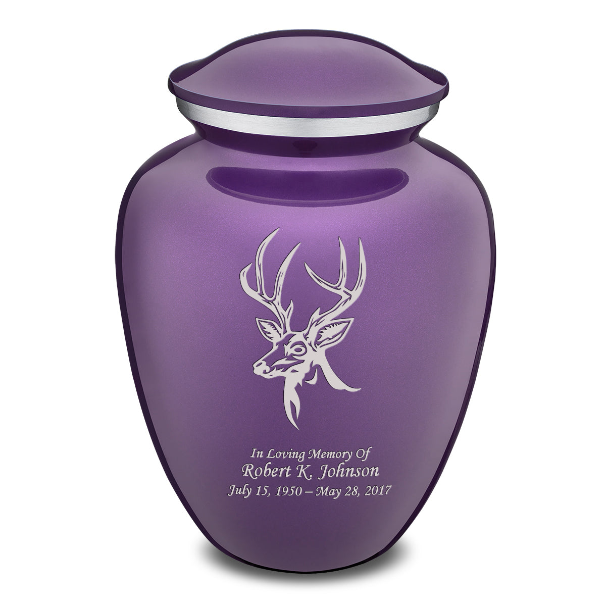 Adult Embrace Purple Deer Cremation Urn