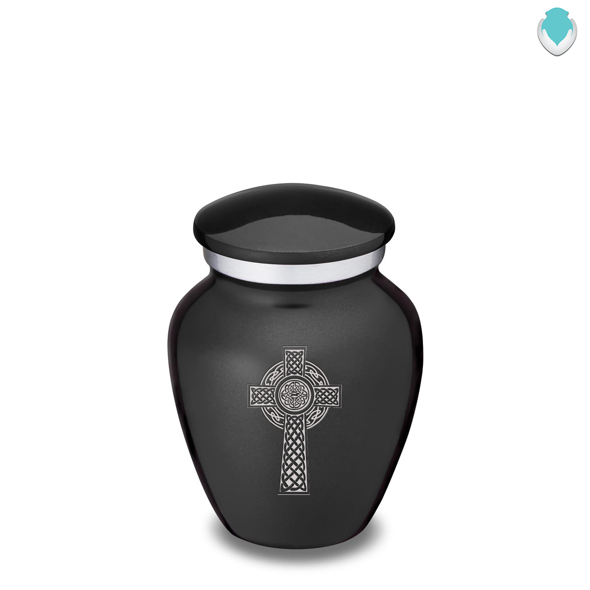 Keepsake Embrace Charcoal Celtic Cross Cremation Urn