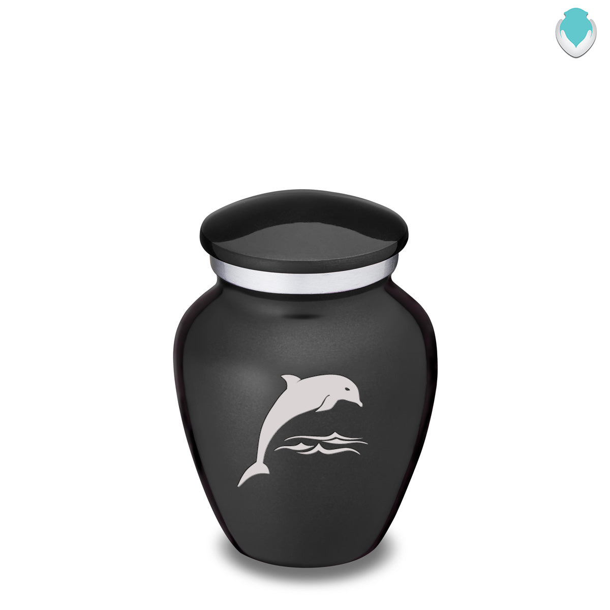 Keepsake Embrace Charcoal Dolphin Cremation Urn