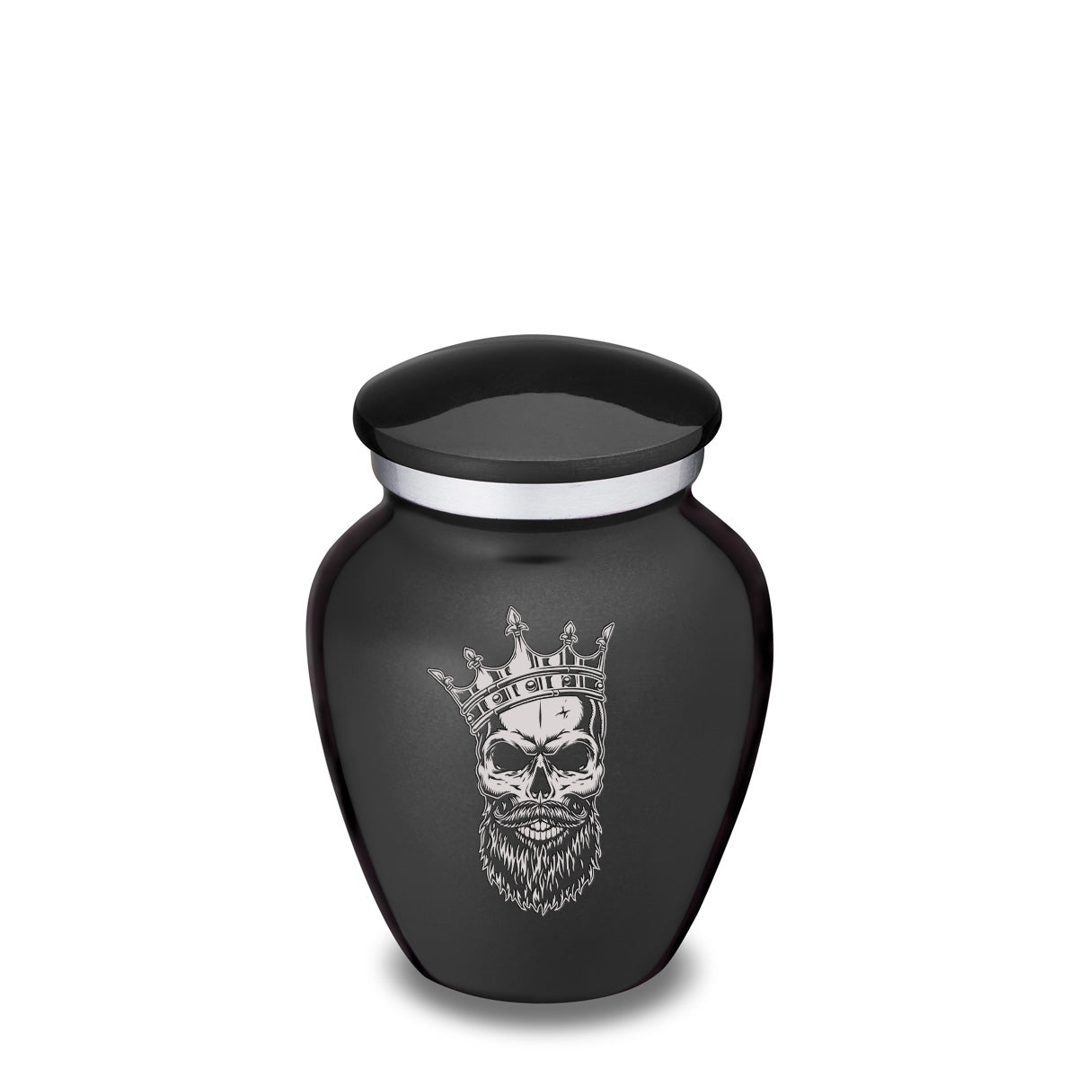 Keepsake Embrace Charcoal Skull Cremation Urn