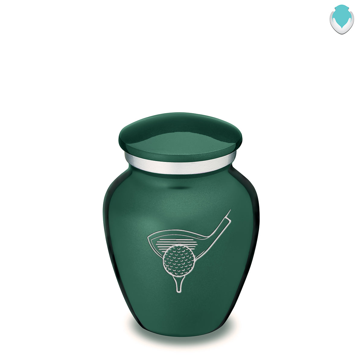 Keepsake Embrace Green Golfer Cremation Urn