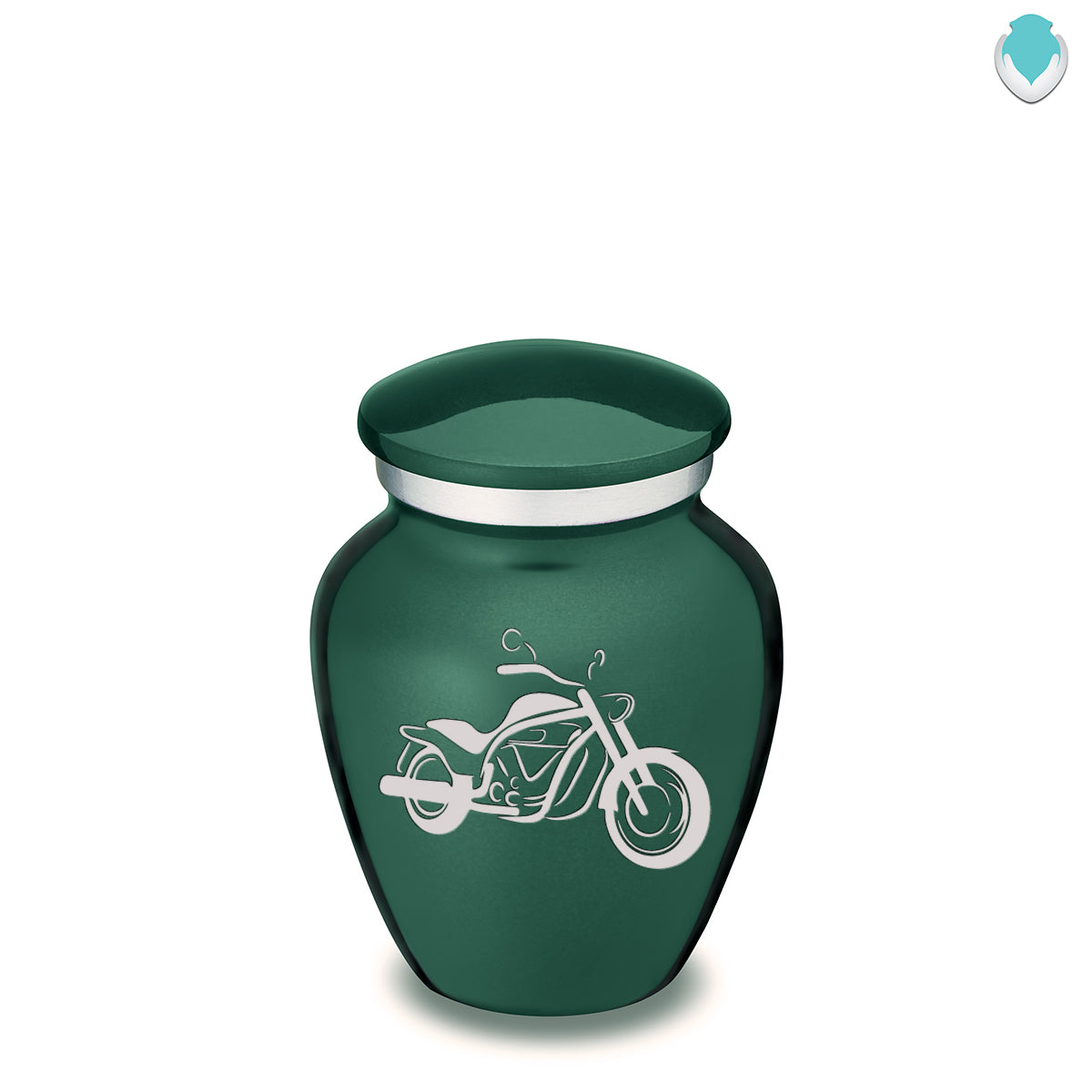 Keepsake Embrace Green Motorcycle Cremation Urn