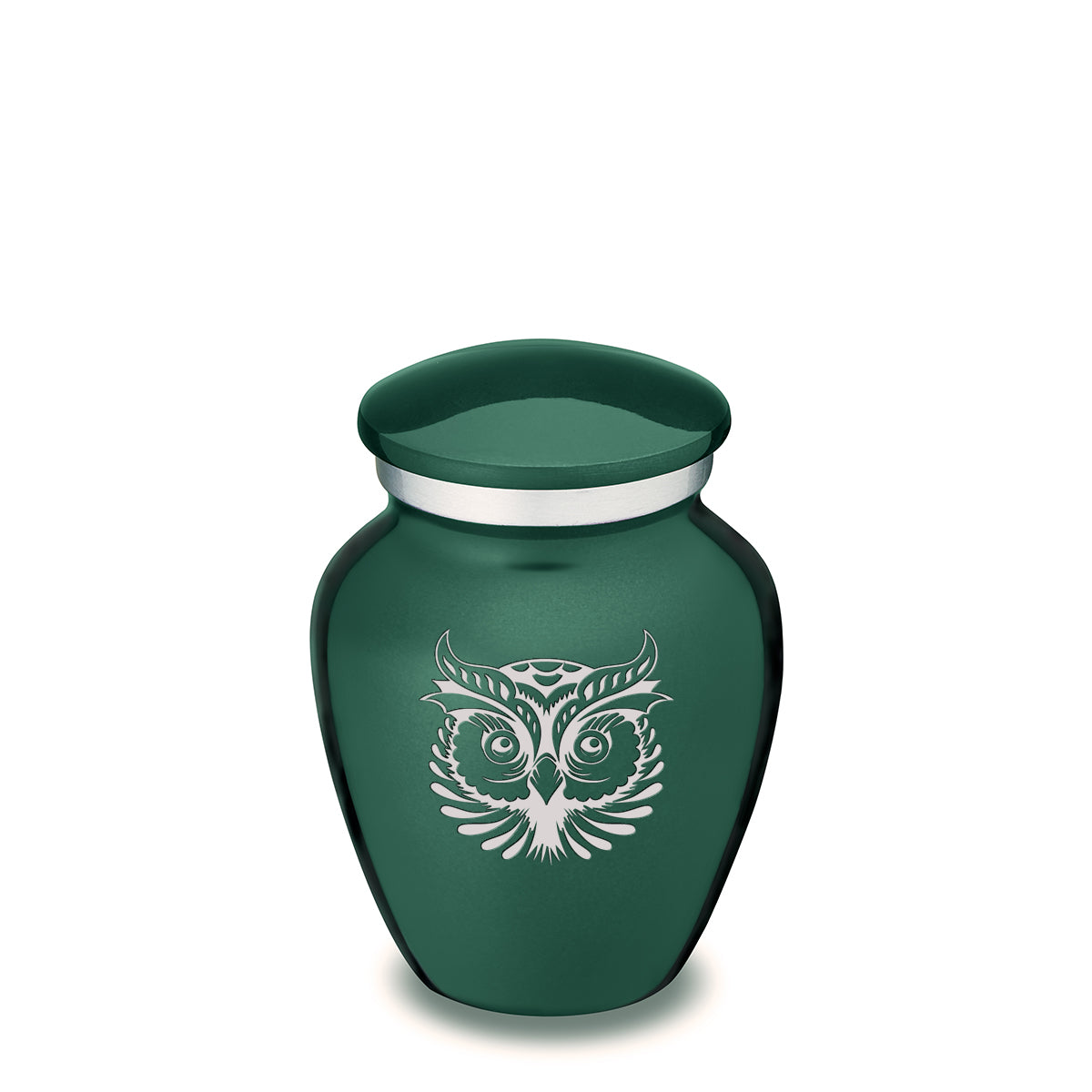 Keepsake Embrace Green Owl Cremation Urn