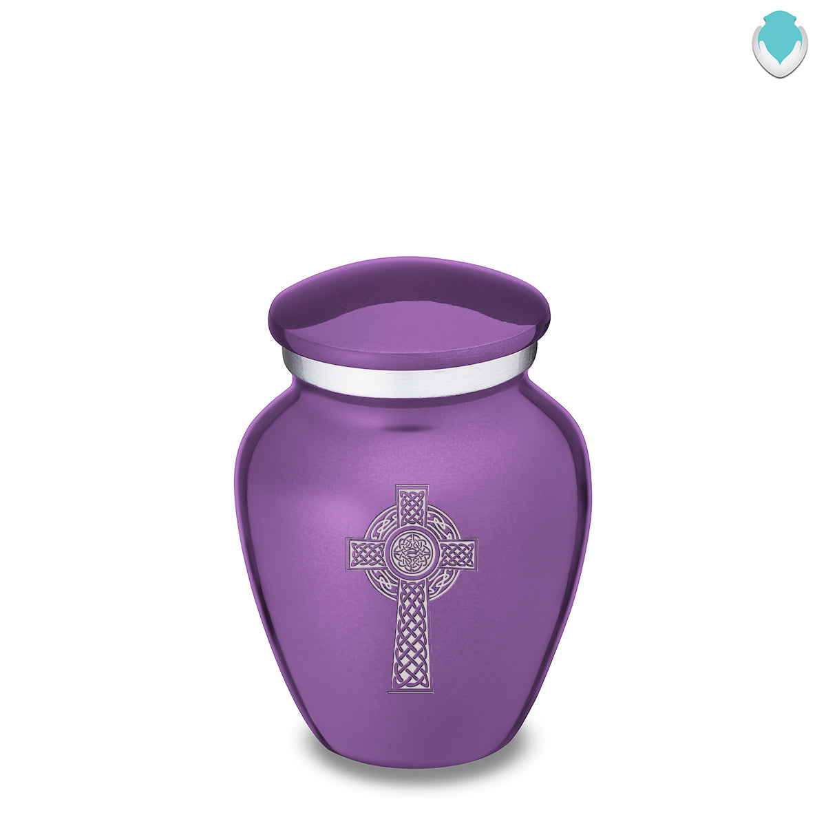 Keepsake Embrace Purple Celtic Cross Cremation Urn