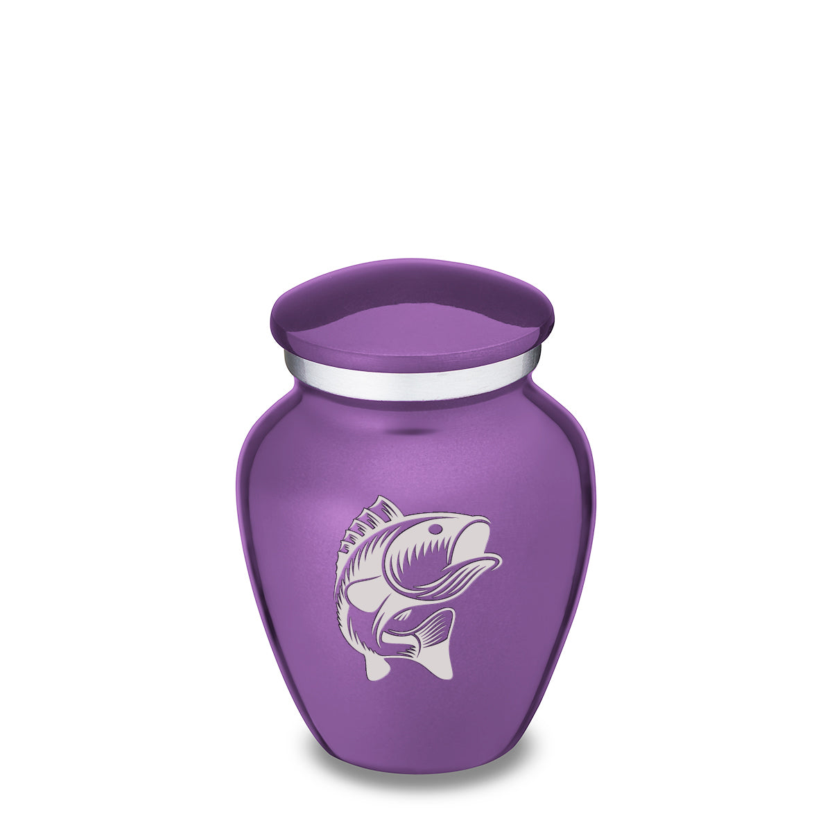 Keepsake Embrace Purple Fish Cremation Urn