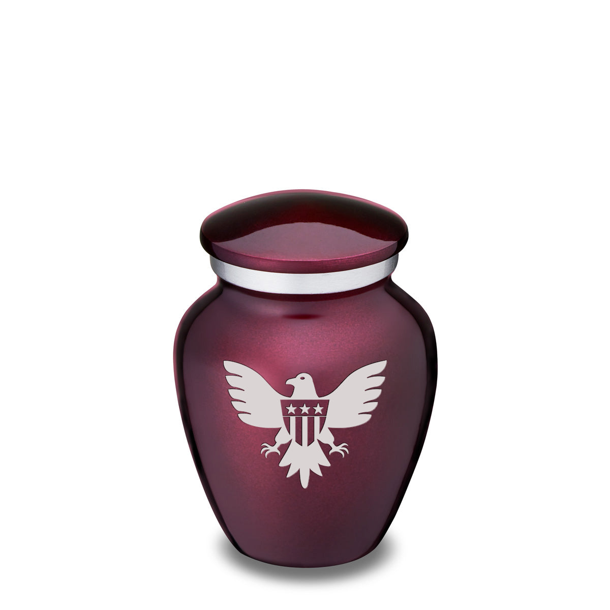 Keepsake Embrace Cherry Purple American Glory Cremation Urn