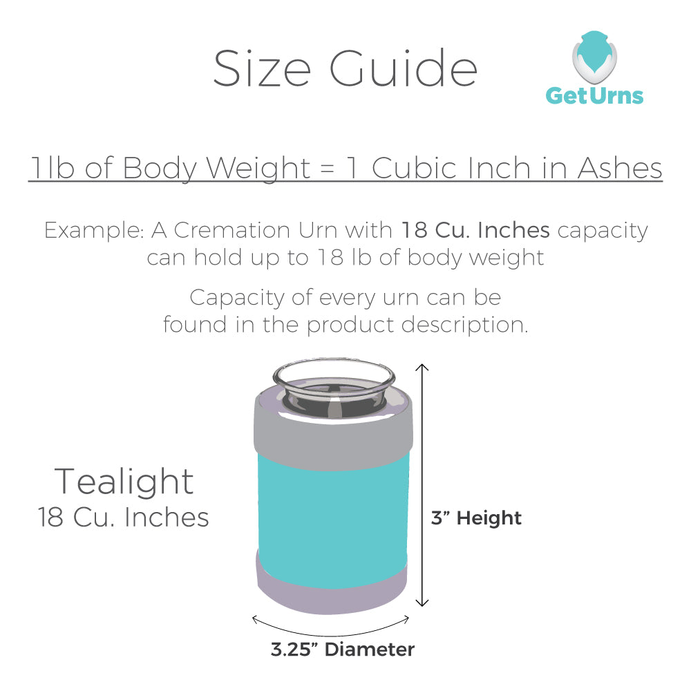 Candle Holder Embrace Heart Paws Cremation Urn