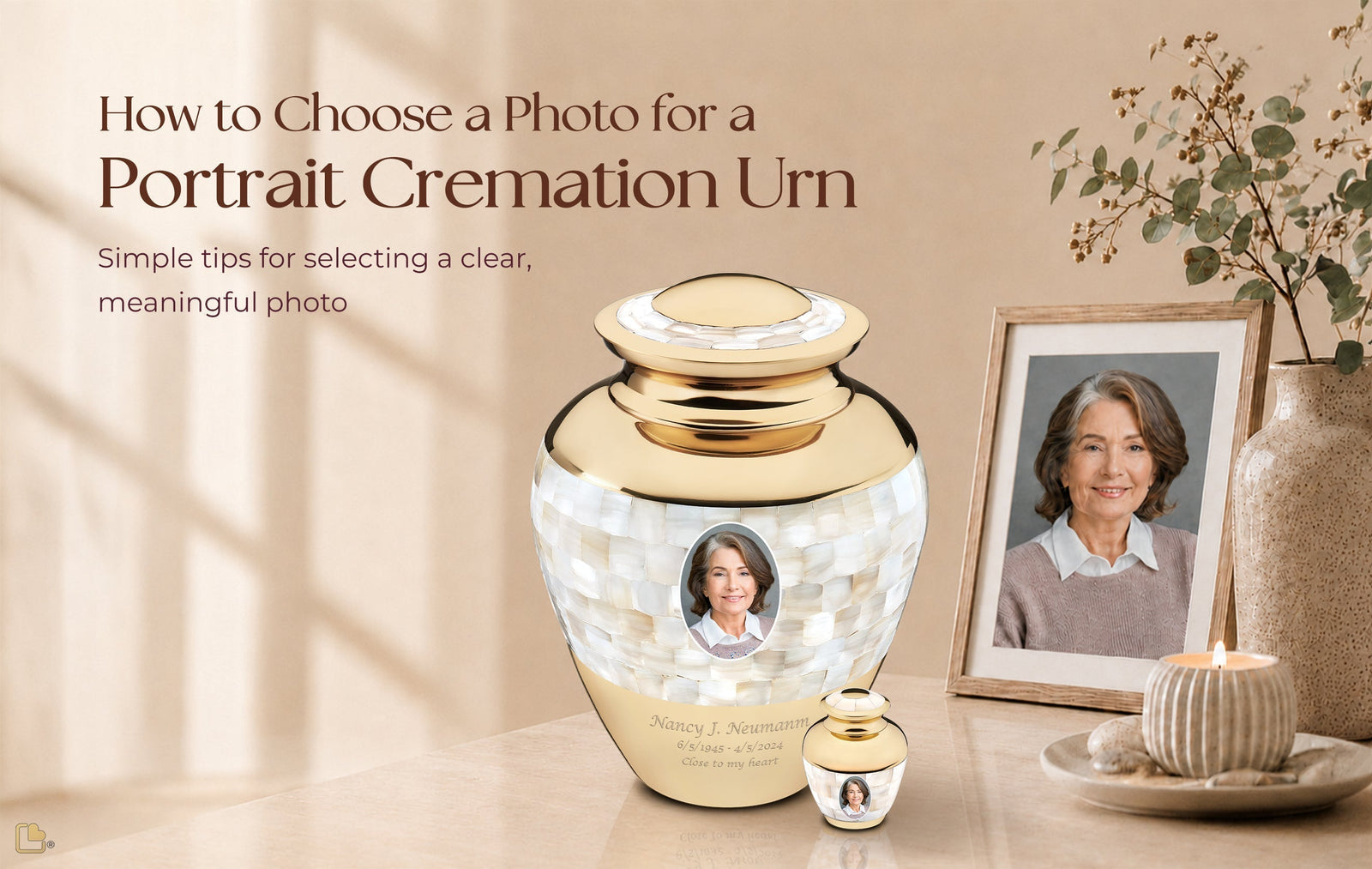 How to Choose a Photo for a Portrait Cremation Urn