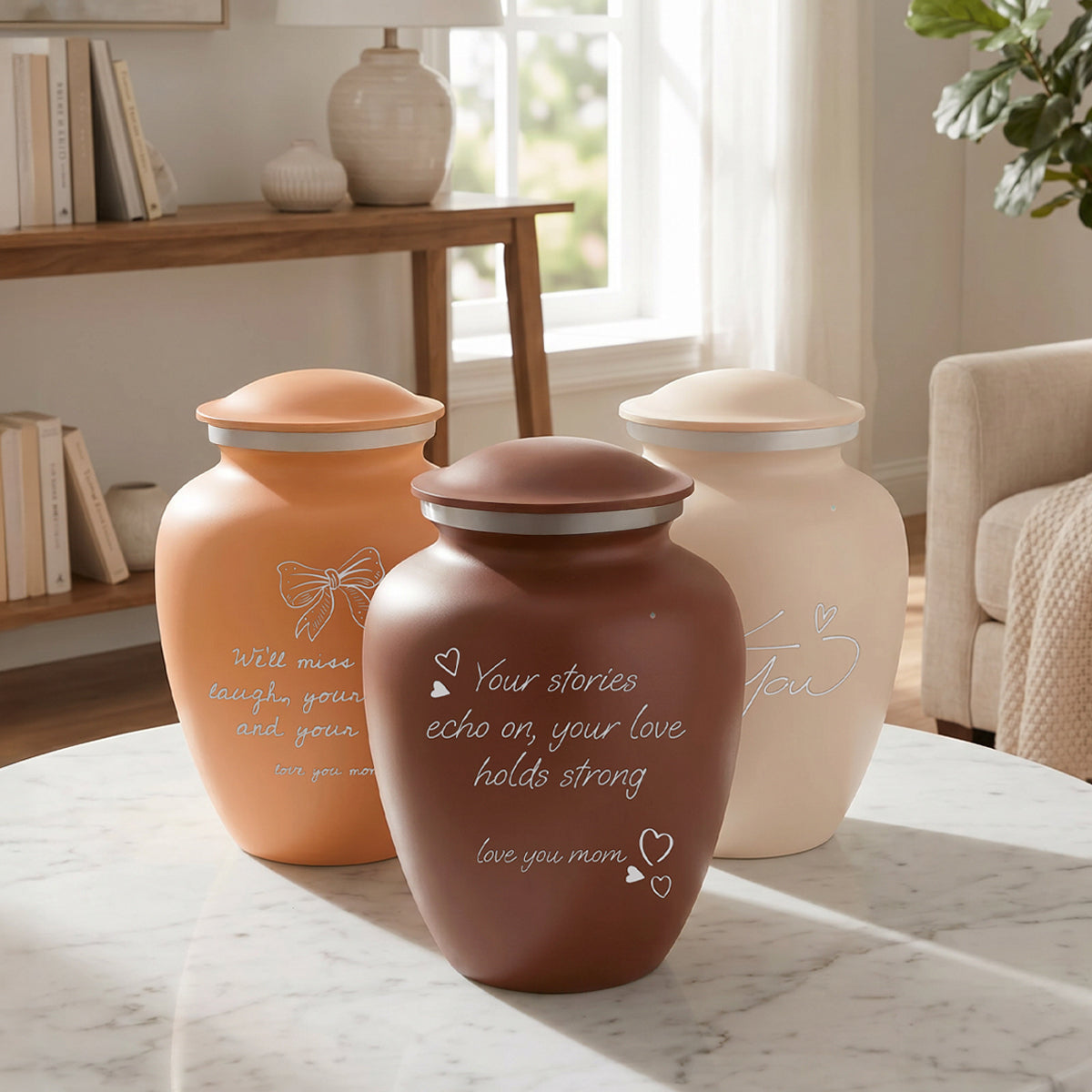 Embrace Handwritten Urns
