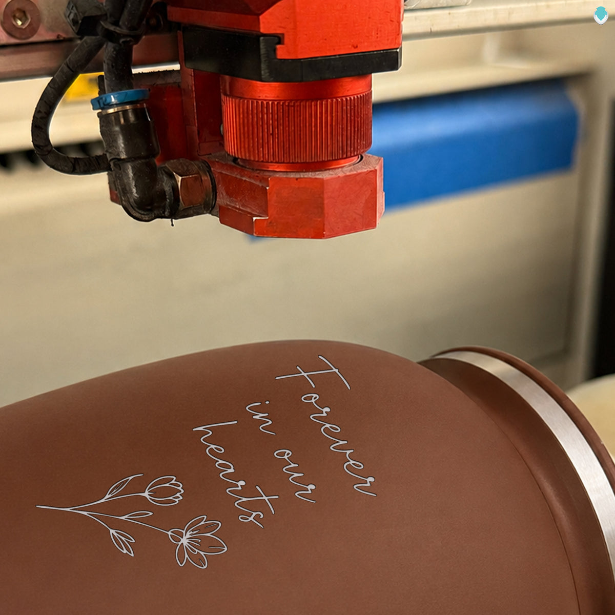 Adult Embrace Cream Handwritten Cremation Urn