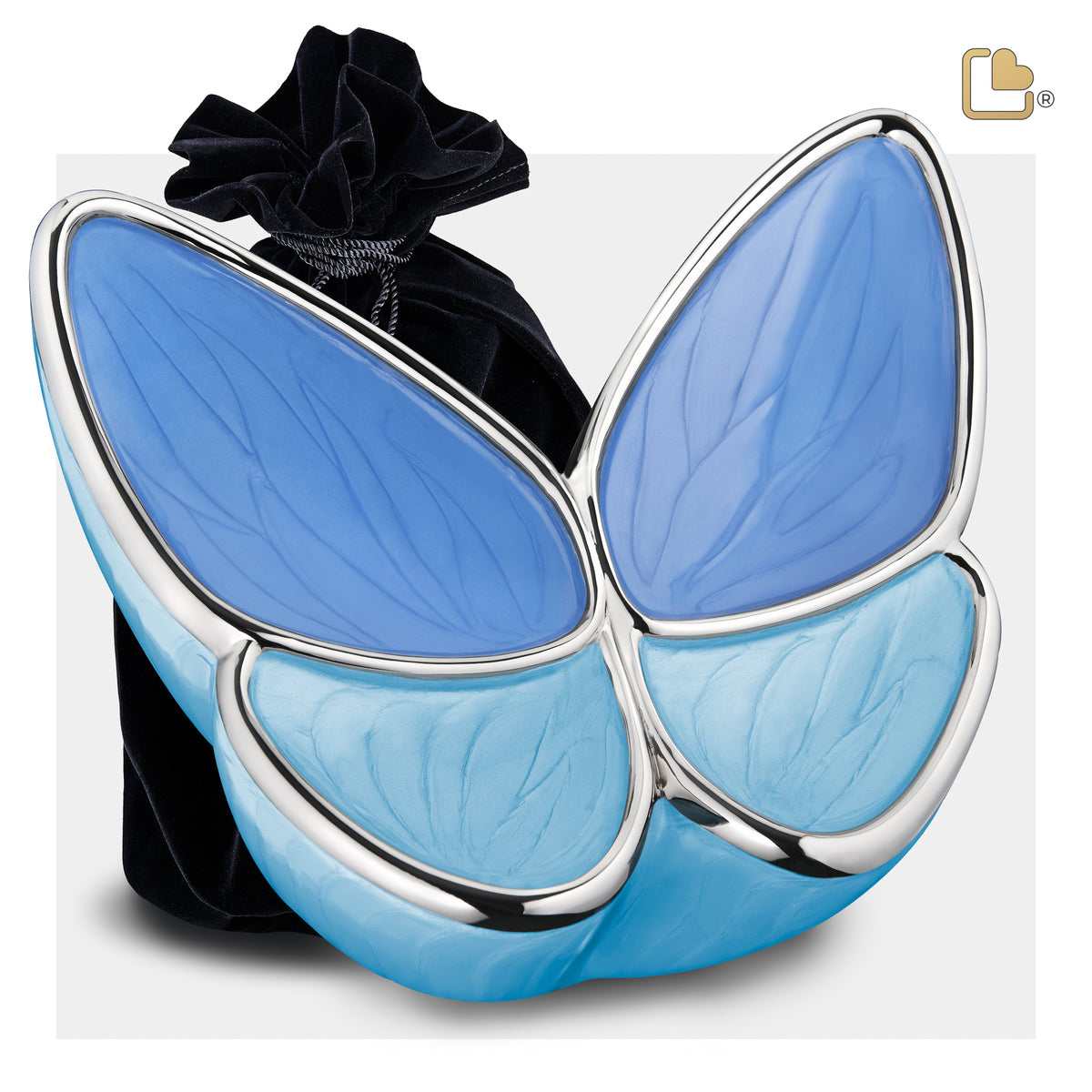 Adult Wings of Hope Butterfly Blue Cremation Urn