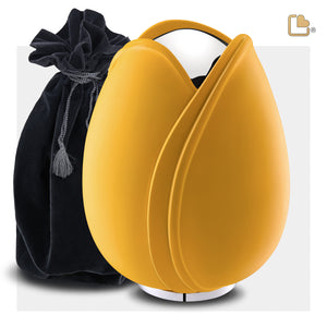 Tulip™ Standard Adult Urn Yellow & Polished Silver