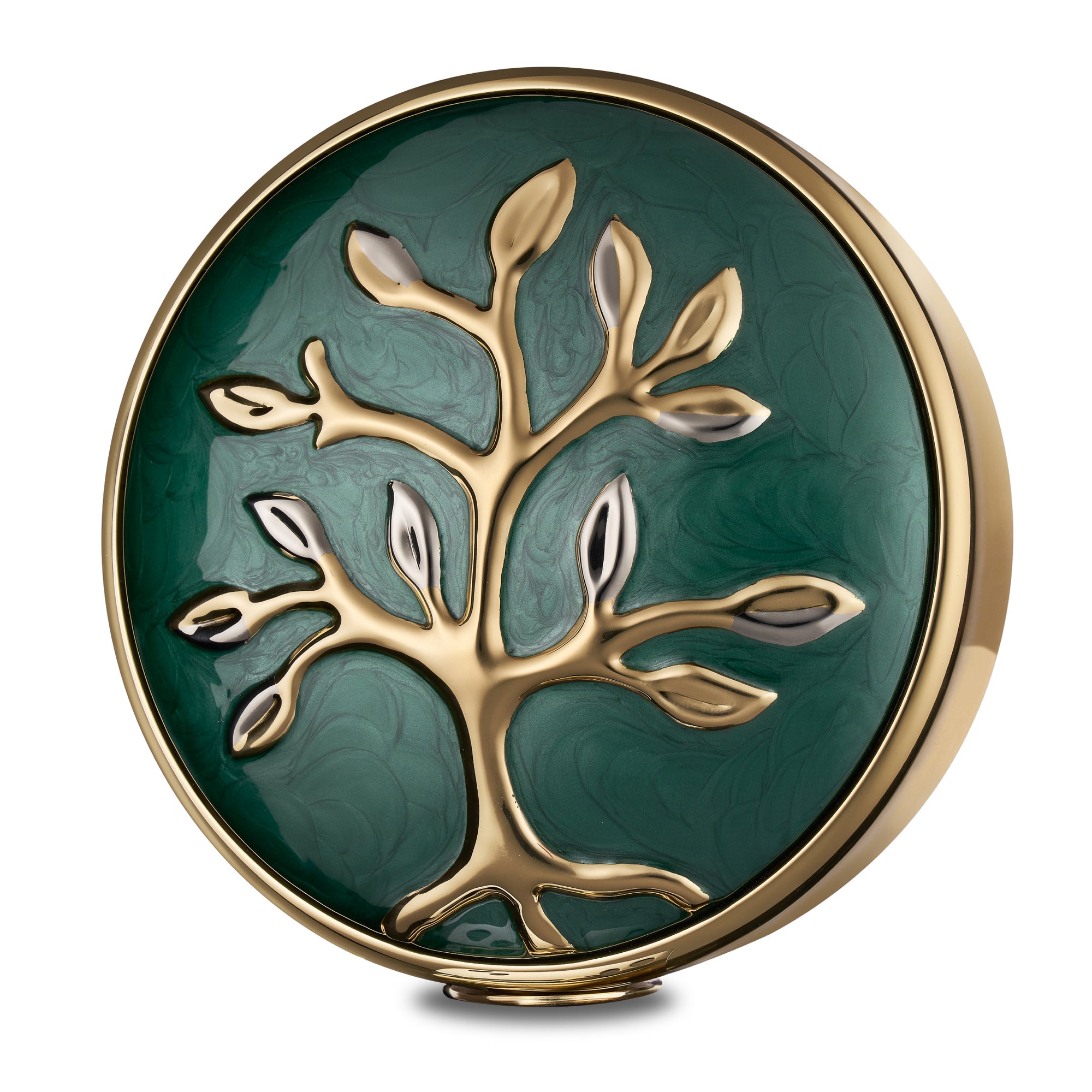 Tree of Love™ Standard Adult Urn Pearl Green & Polished Gold