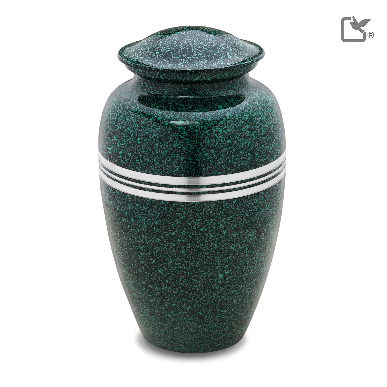 Adult Speckled Emerald Cremation Urn - COMFORT by LoveUrns