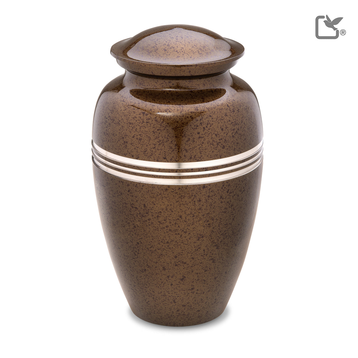 Adult Speckled Auburn Cremation Urn - COMFORT by LoveUrns