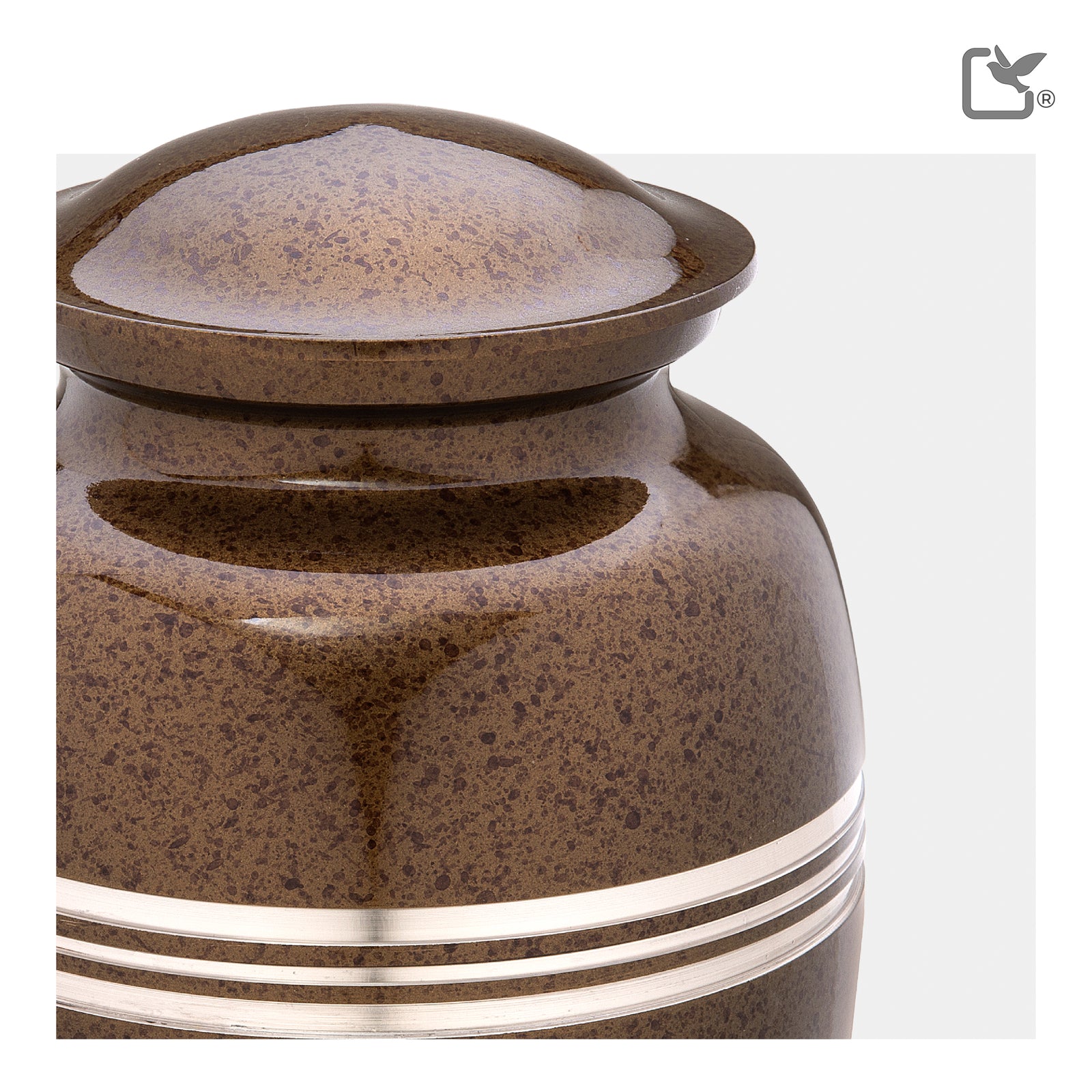 Adult Speckled Auburn Cremation Urn - COMFORT by LoveUrns