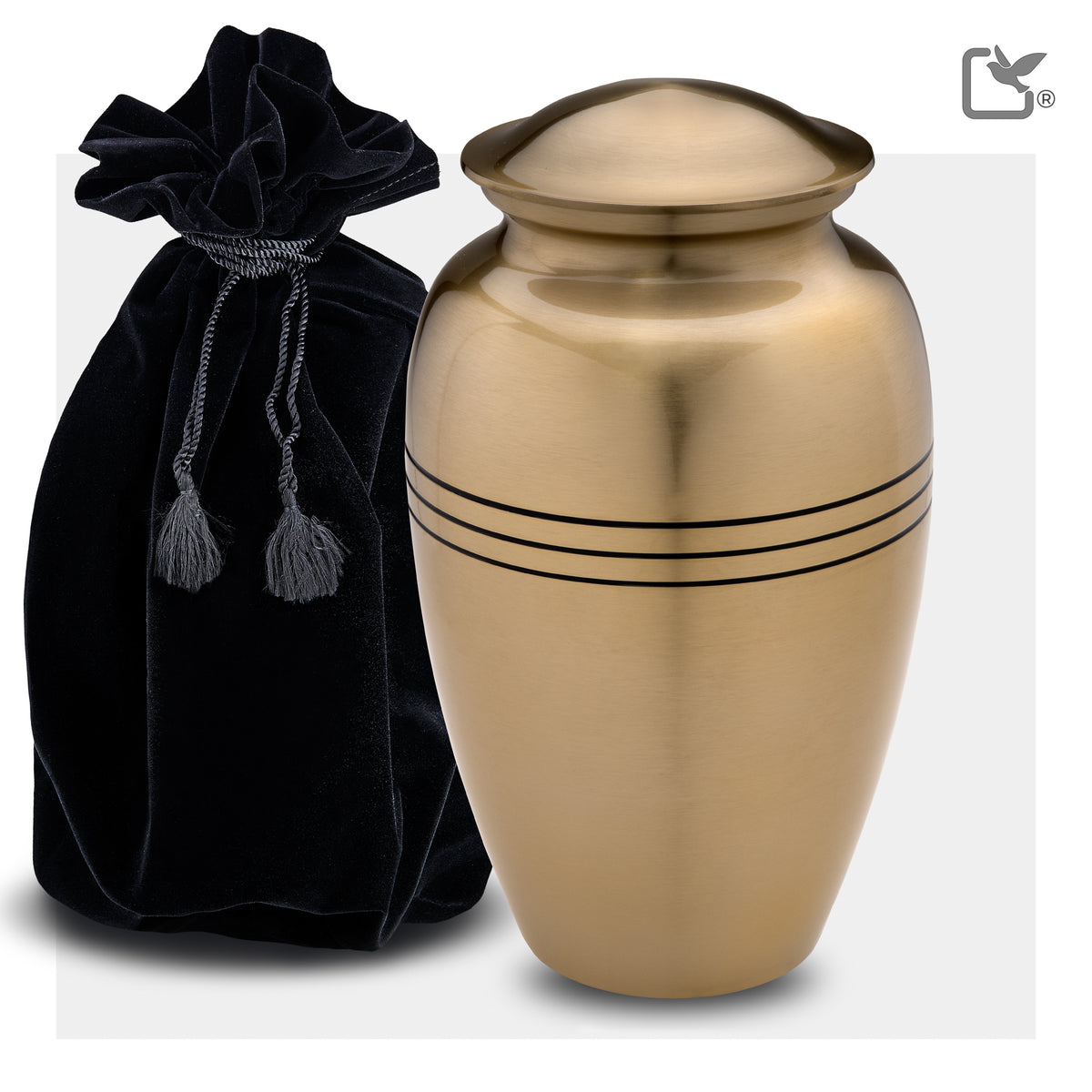 Adult Radiance Gold Cremation Urn - COMFORT by LoveUrns