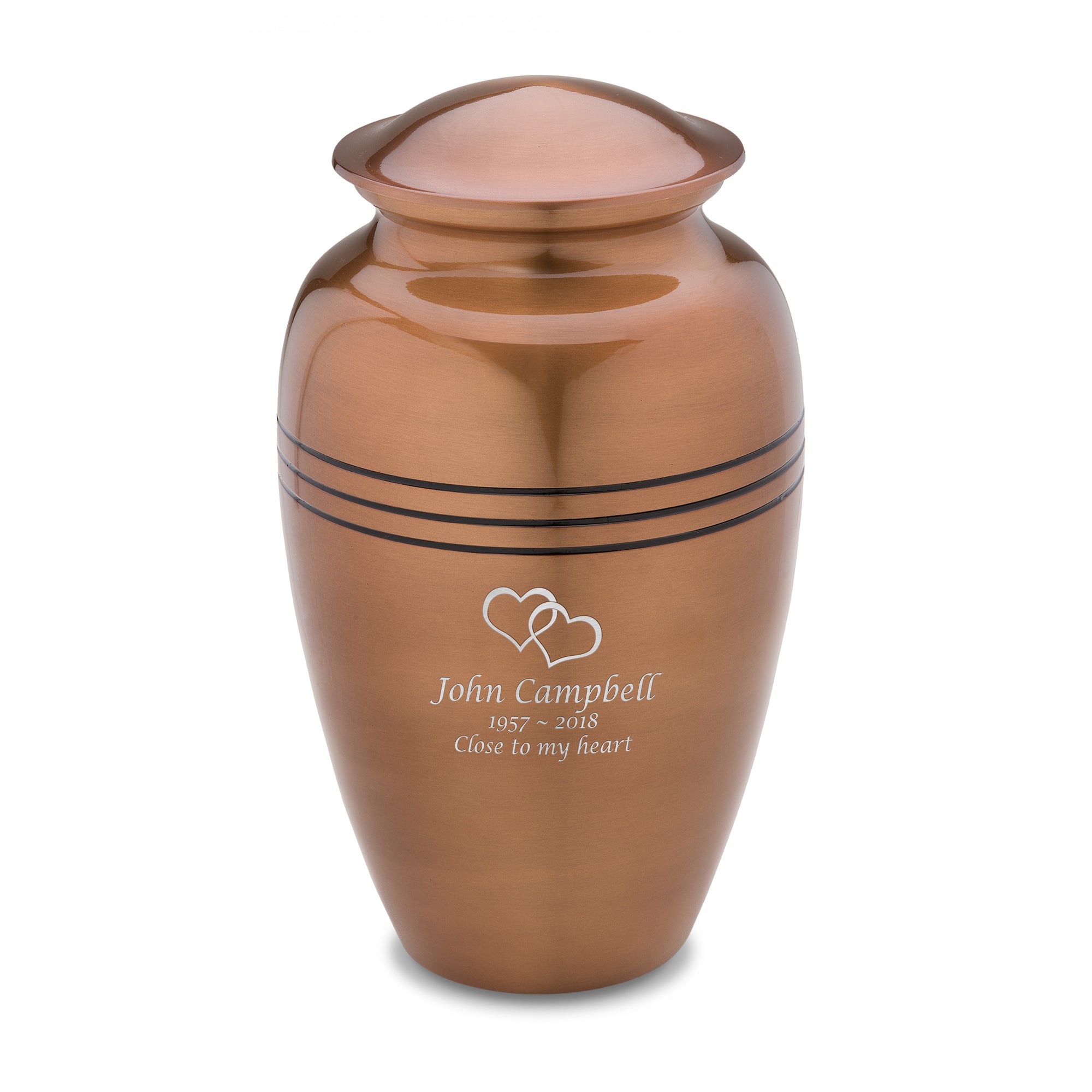 Adult Radiance Copper Cremation Urn - COMFORT by LoveUrns