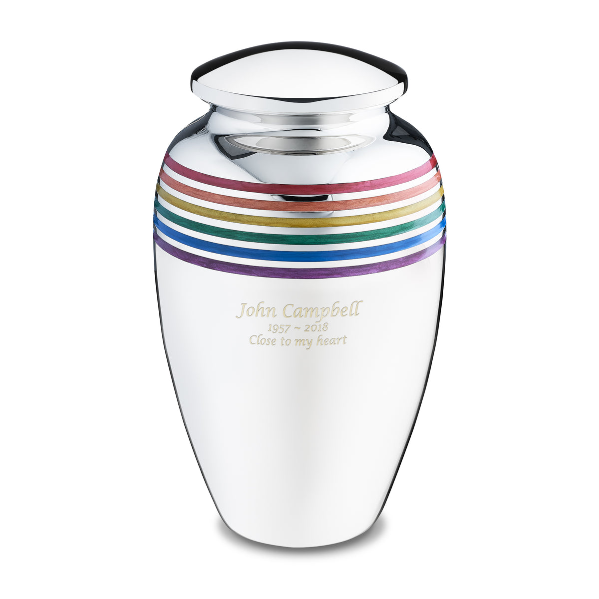 Adult Pride Rainbow Cremation Urn