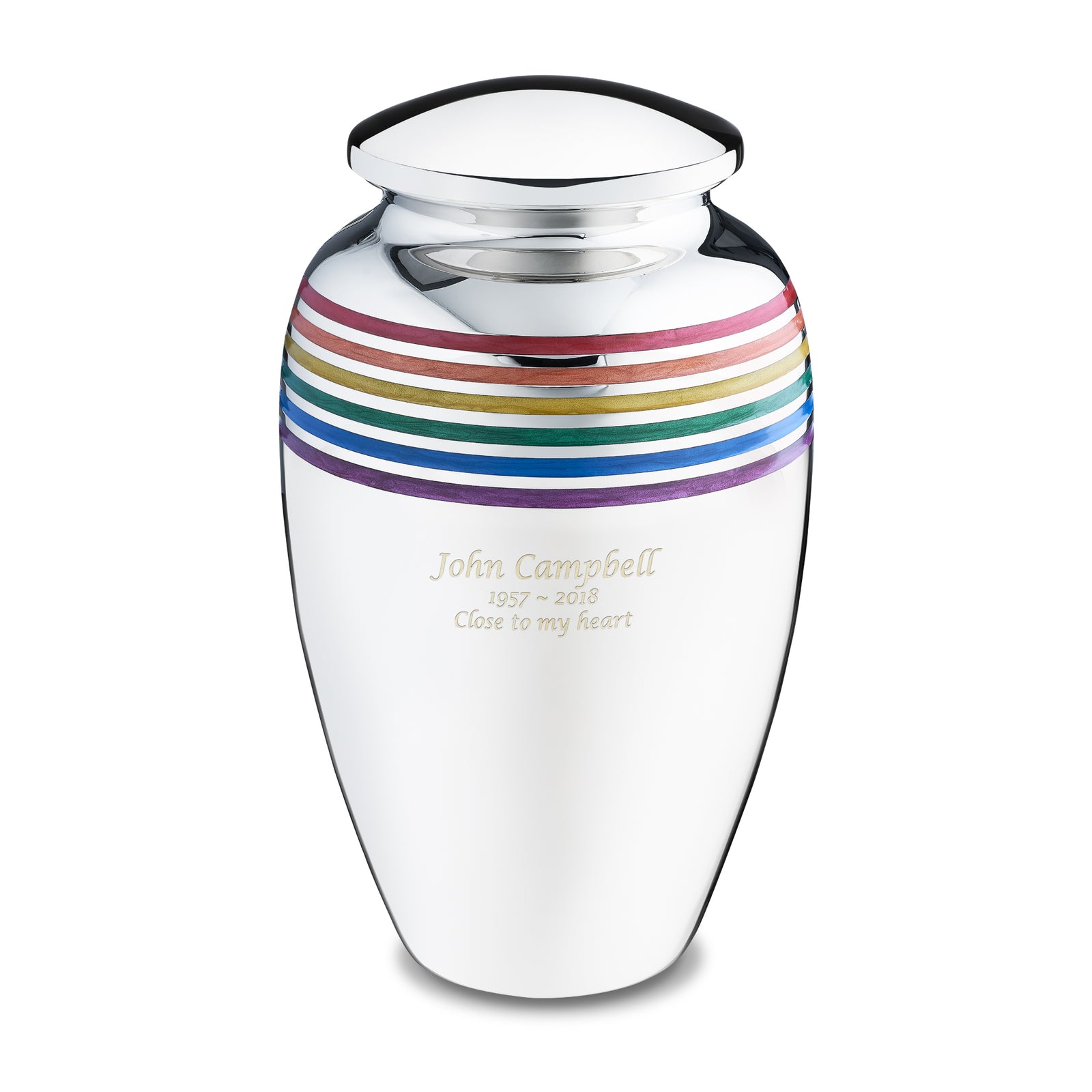 Adult Pride Rainbow Cremation Urn