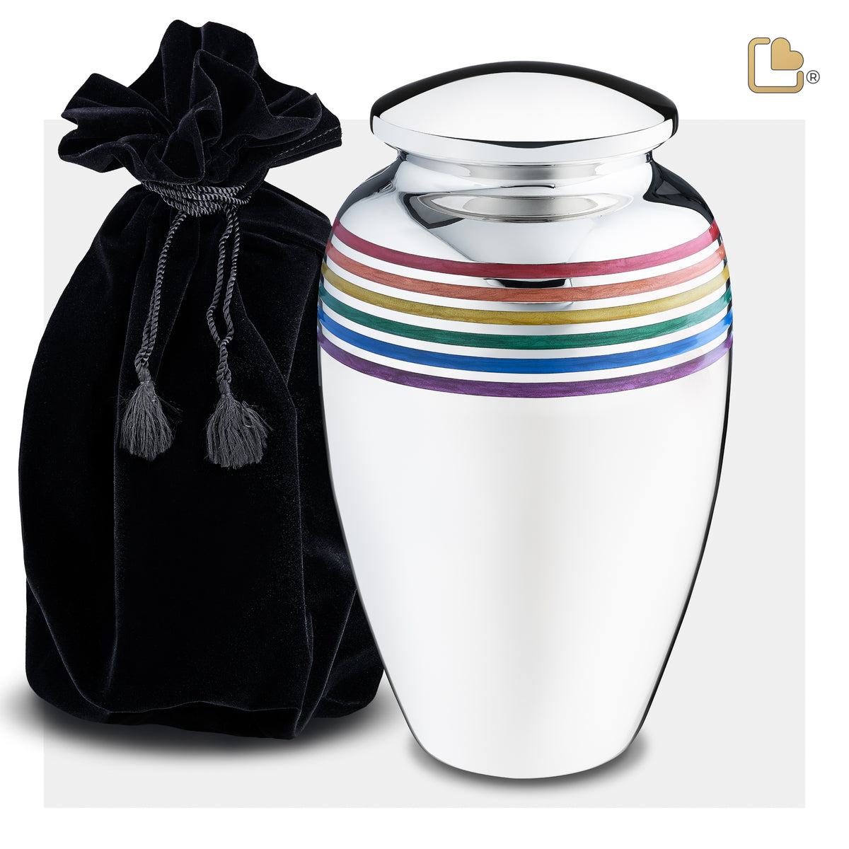Adult Pride Rainbow Cremation Urn
