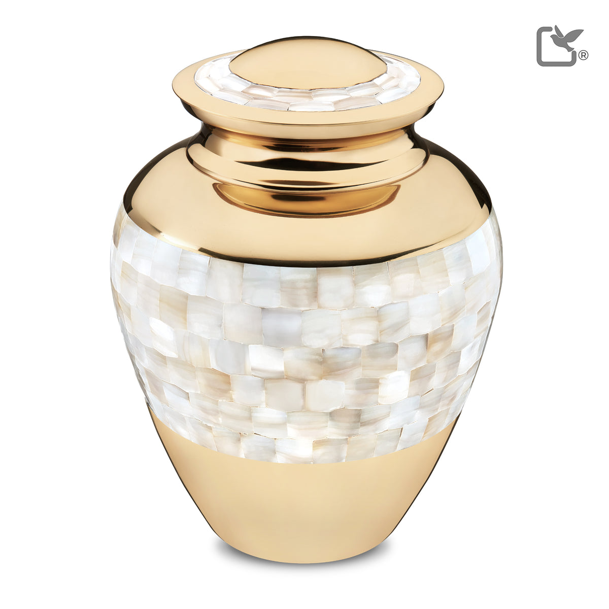 Adult Mother of Pearl Cremation Urn - COMFORT by LoveUrns