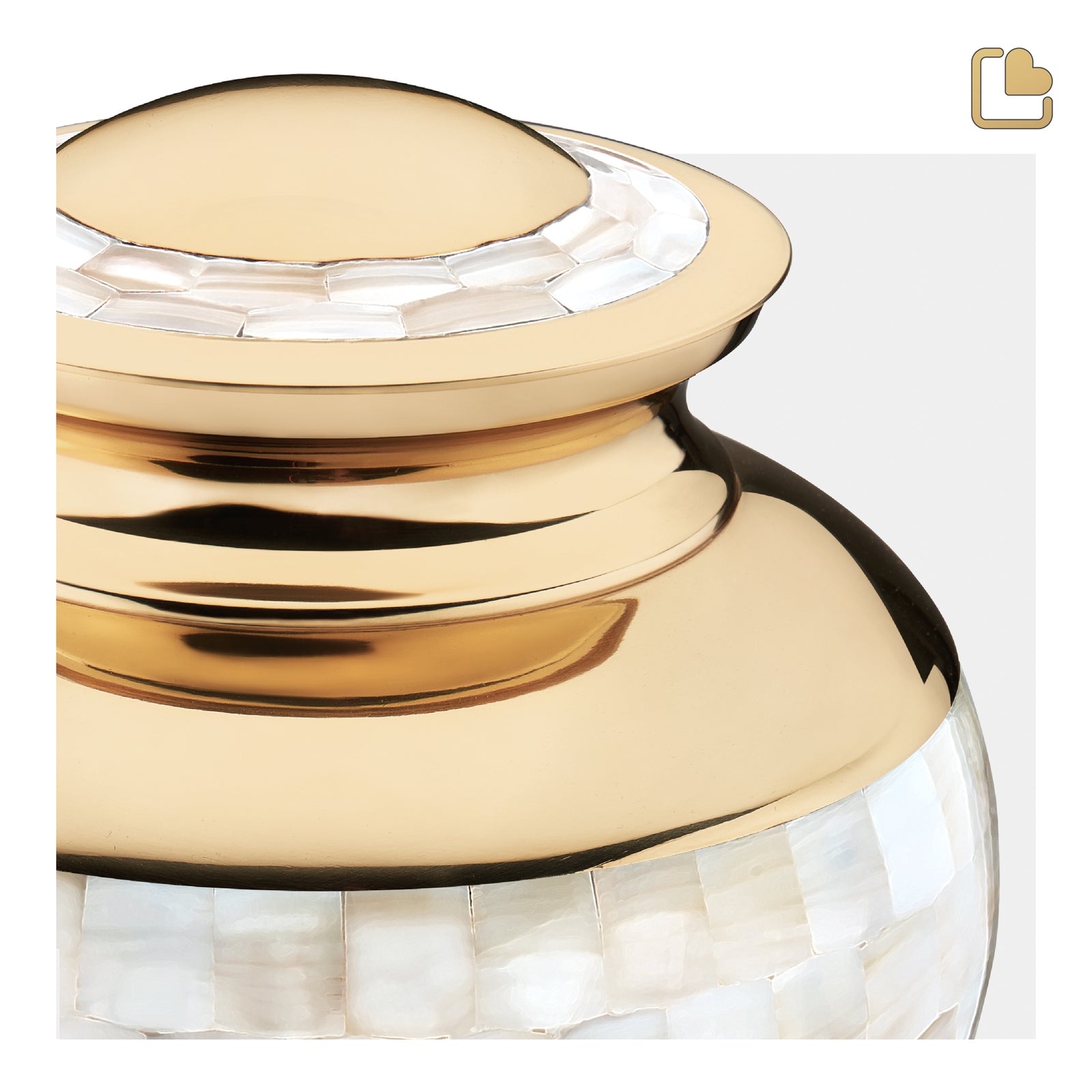 Adult Mother of Pearl Cremation Urn - COMFORT by LoveUrns