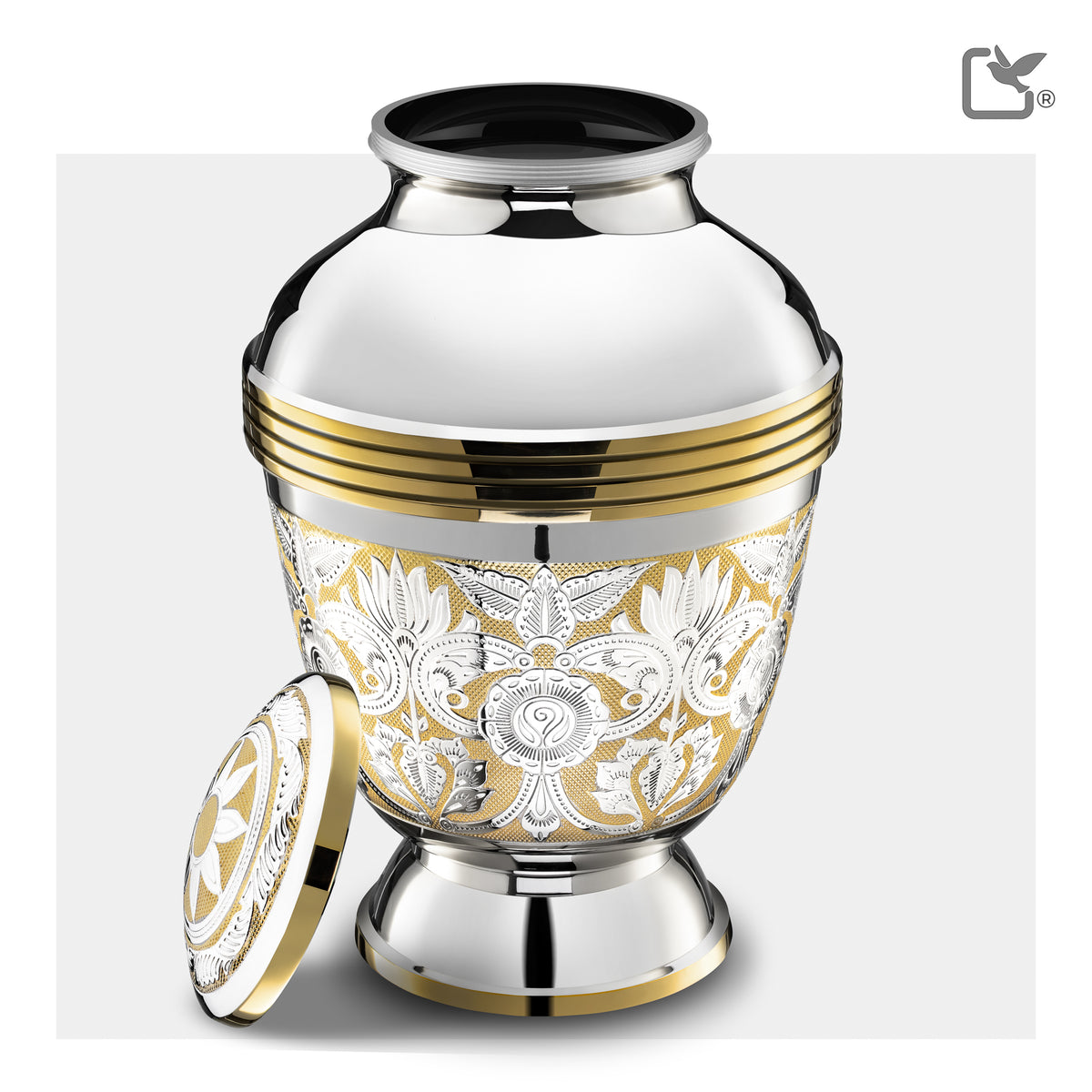 Adult Ornate Floral Cremation Urn - COMFORT by LoveUrns