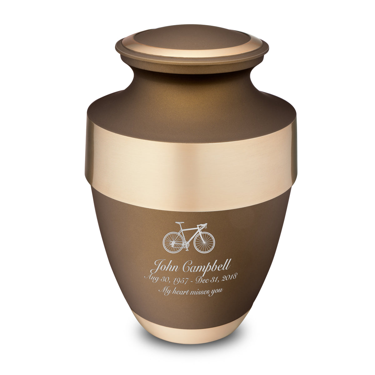 Espana Standard Adult Urn Bronze & Brushed Gold - COMFORT by LoveUrns