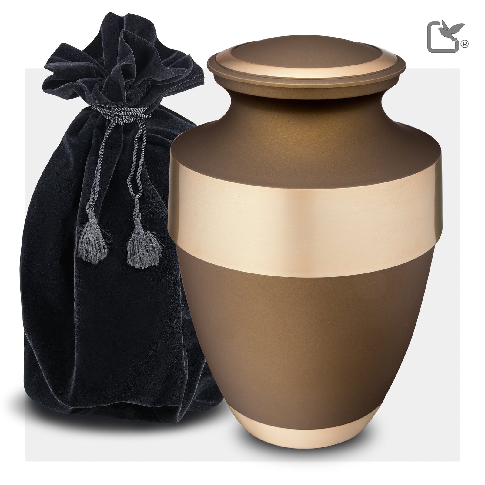 Espana Standard Adult Urn Bronze & Brushed Gold - COMFORT by LoveUrns