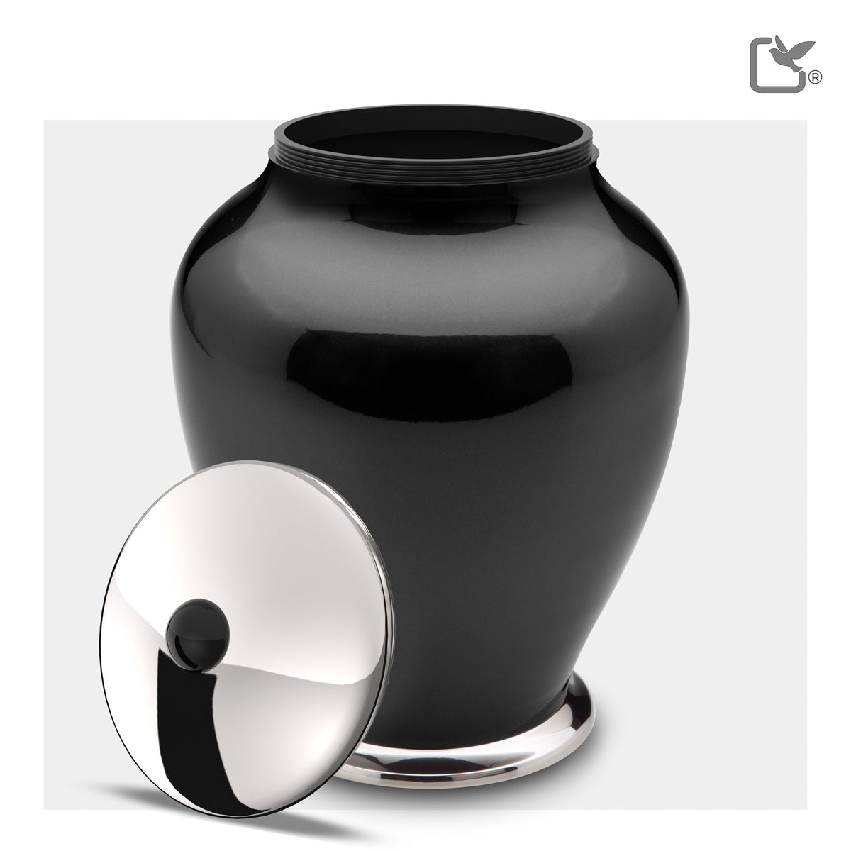 Adult Tall Simplicity Midnight Cremation Urn - COMFORT by LoveUrns