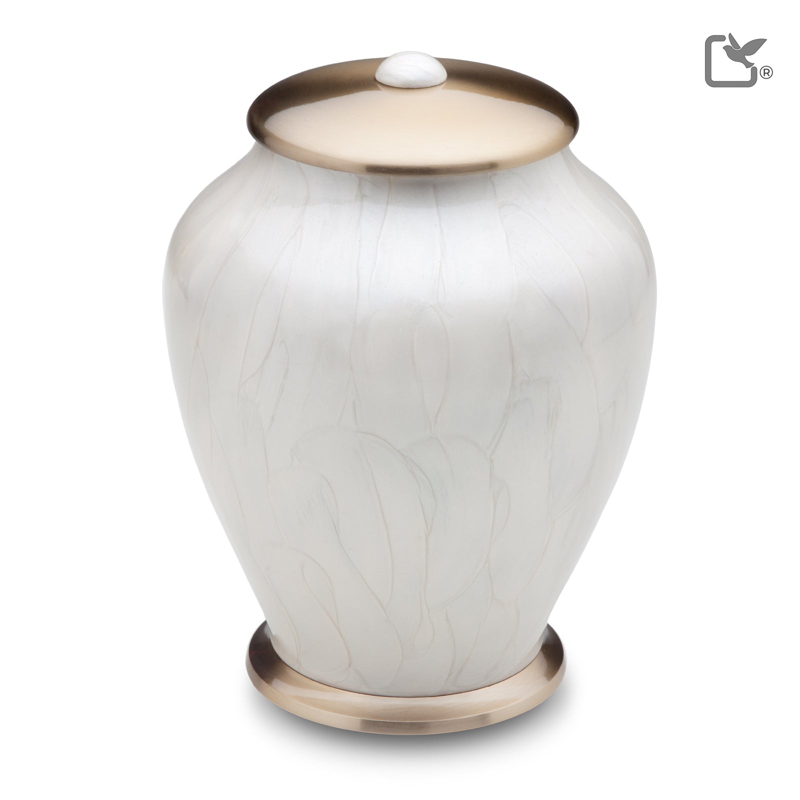 Adult Tall Simplicity Pearl Cremation Urn - COMFORT by LoveUrns