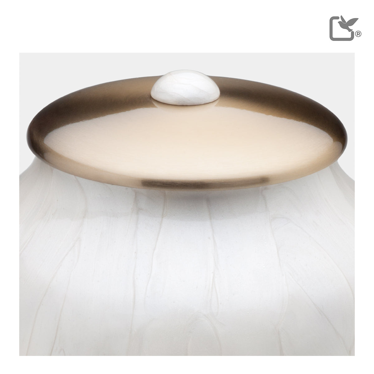 Adult Tall Simplicity Pearl Cremation Urn - COMFORT by LoveUrns