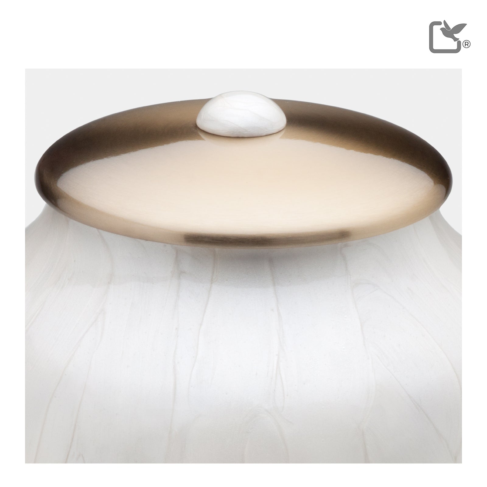 Adult Tall Simplicity Pearl Cremation Urn - COMFORT by LoveUrns