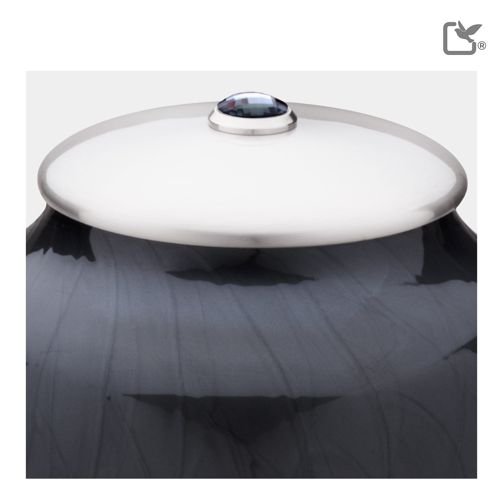 Adult Tall Simplicity Midnight Pearl Cremation Urn - COMFORT by LoveUrns