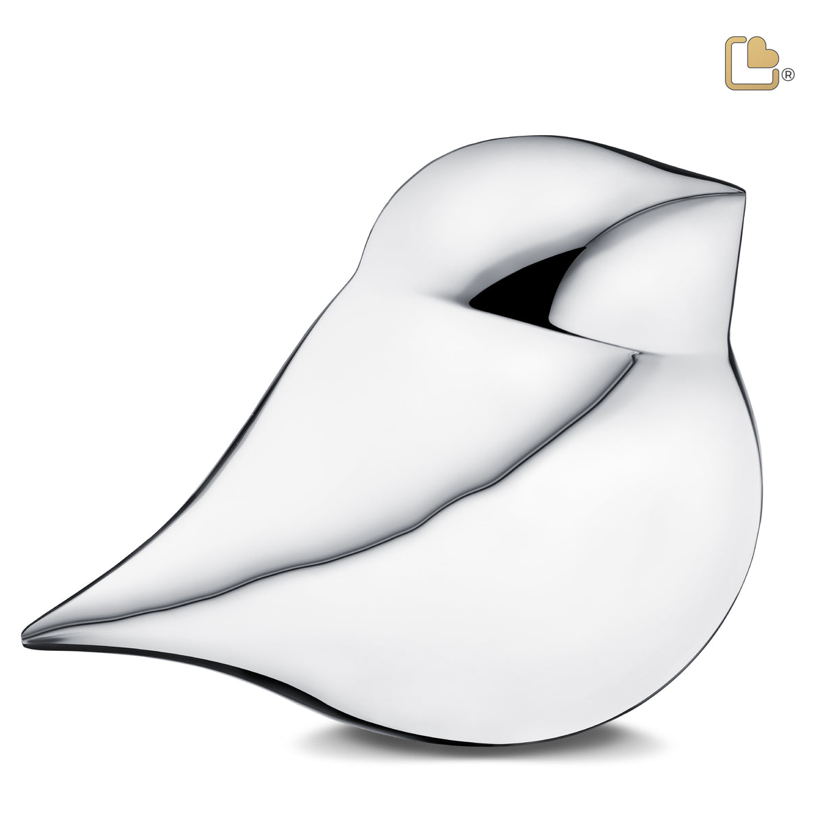 Adult Silver SoulBird Companion Cremation Urn - Set of 2