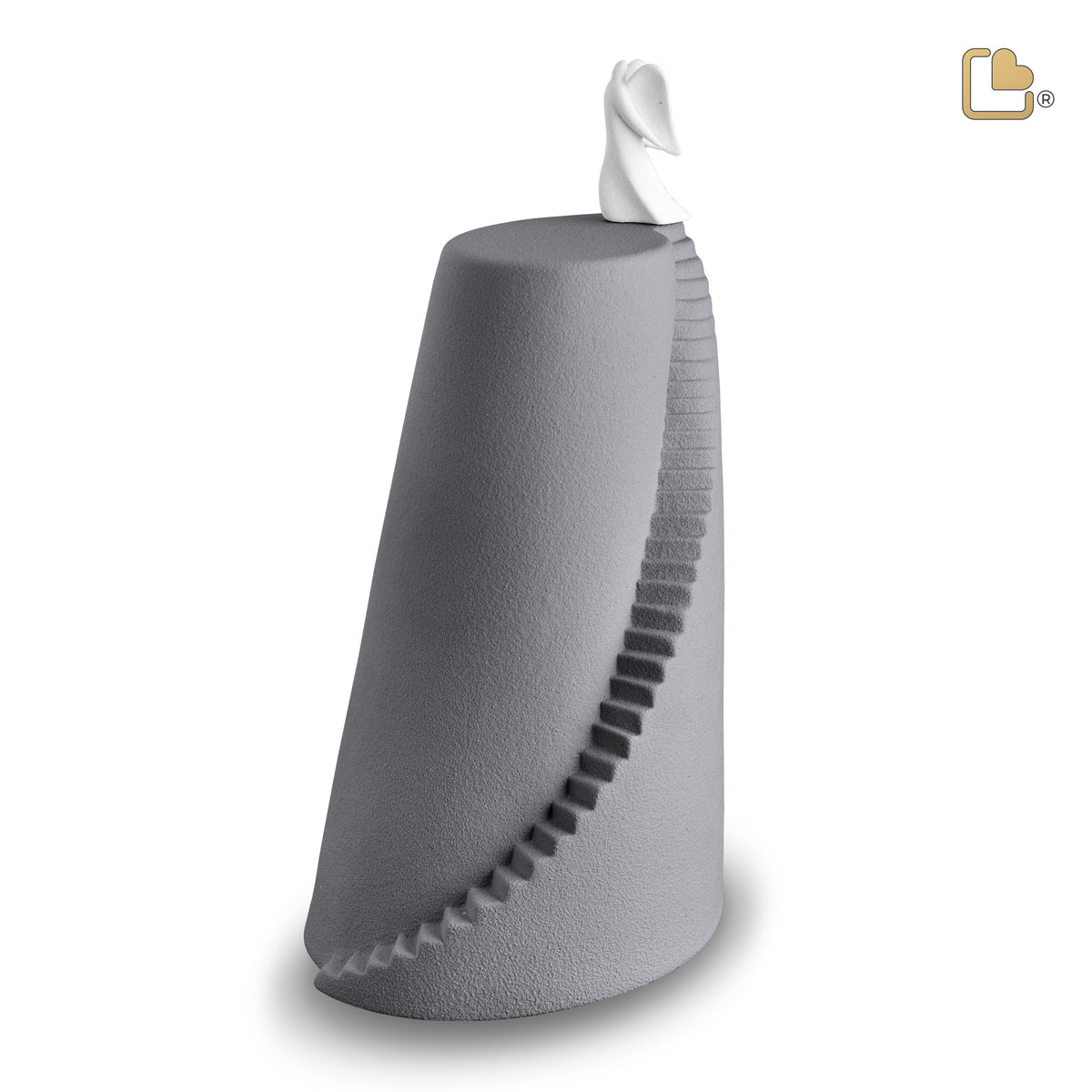 Stairway to Heaven Standard Adult Urn Silver Grey &amp; White