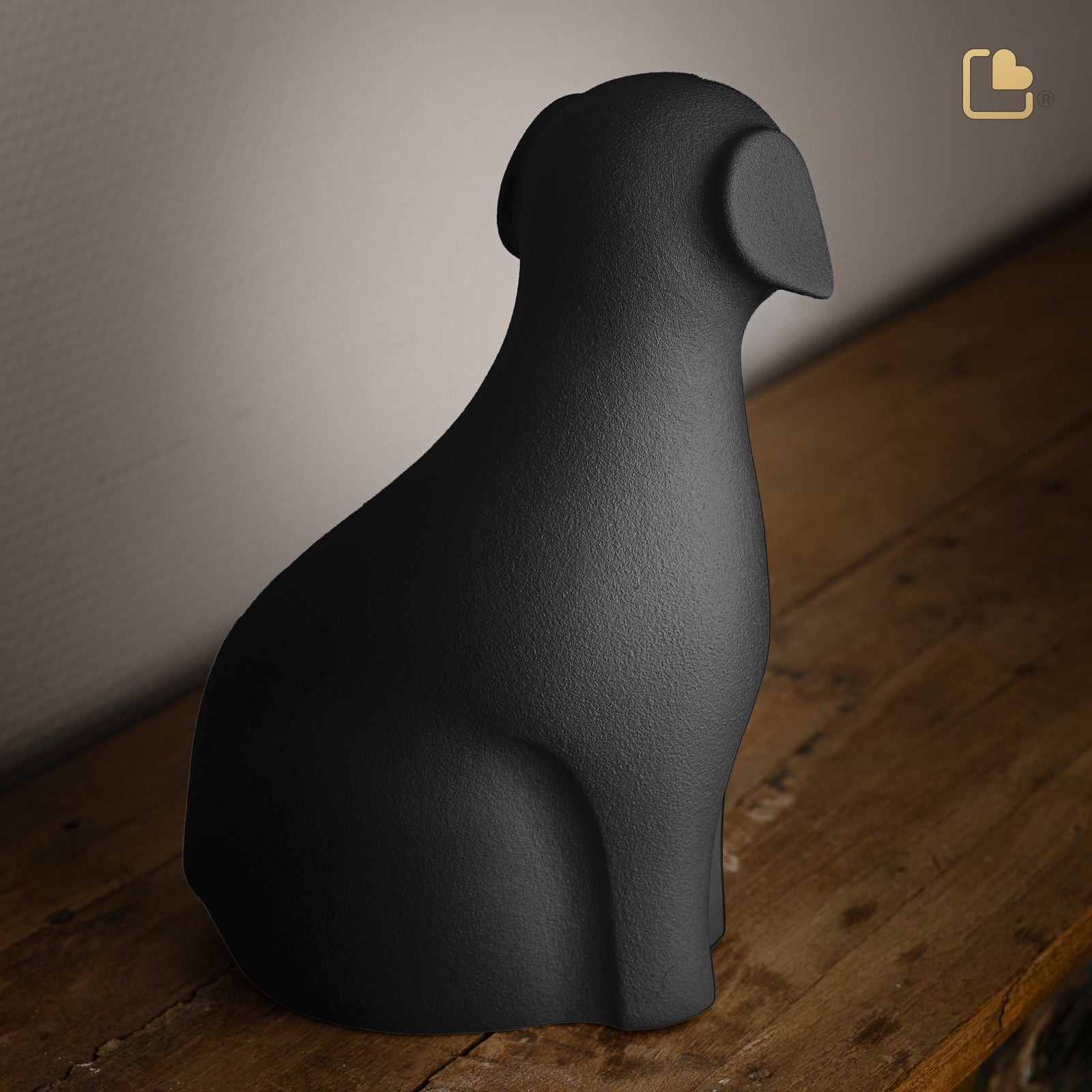 Dog Pet Urn Black