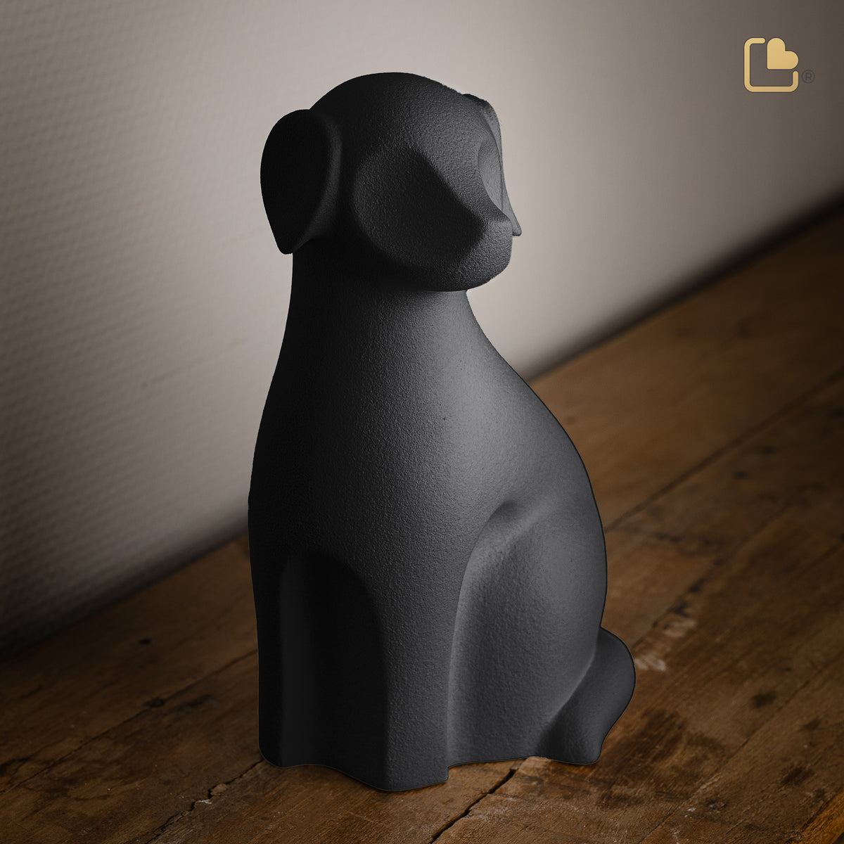 Dog Pet Urn Black