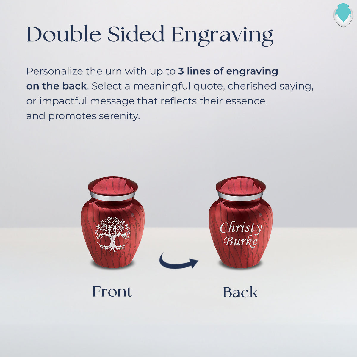 Keepsake Embrace Pearl Candy Red Tree of Life Cremation Urn