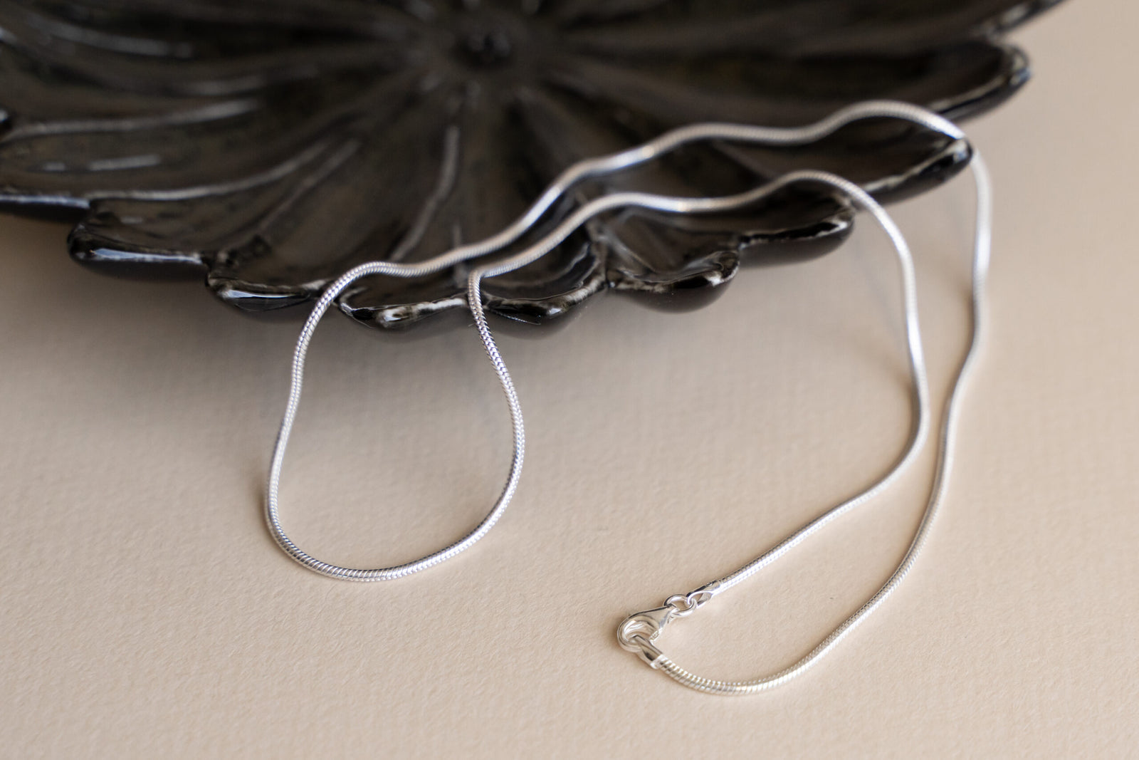 20 Inch Sterling Silver Snake Chain Cremation Jewelry Necklace