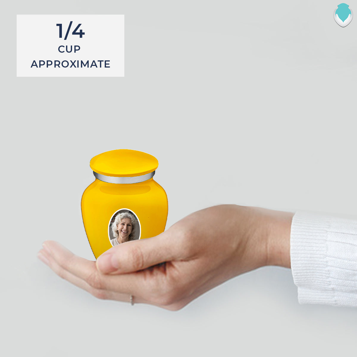 Keepsake Embrace Yellow Portrait Cremation Urn