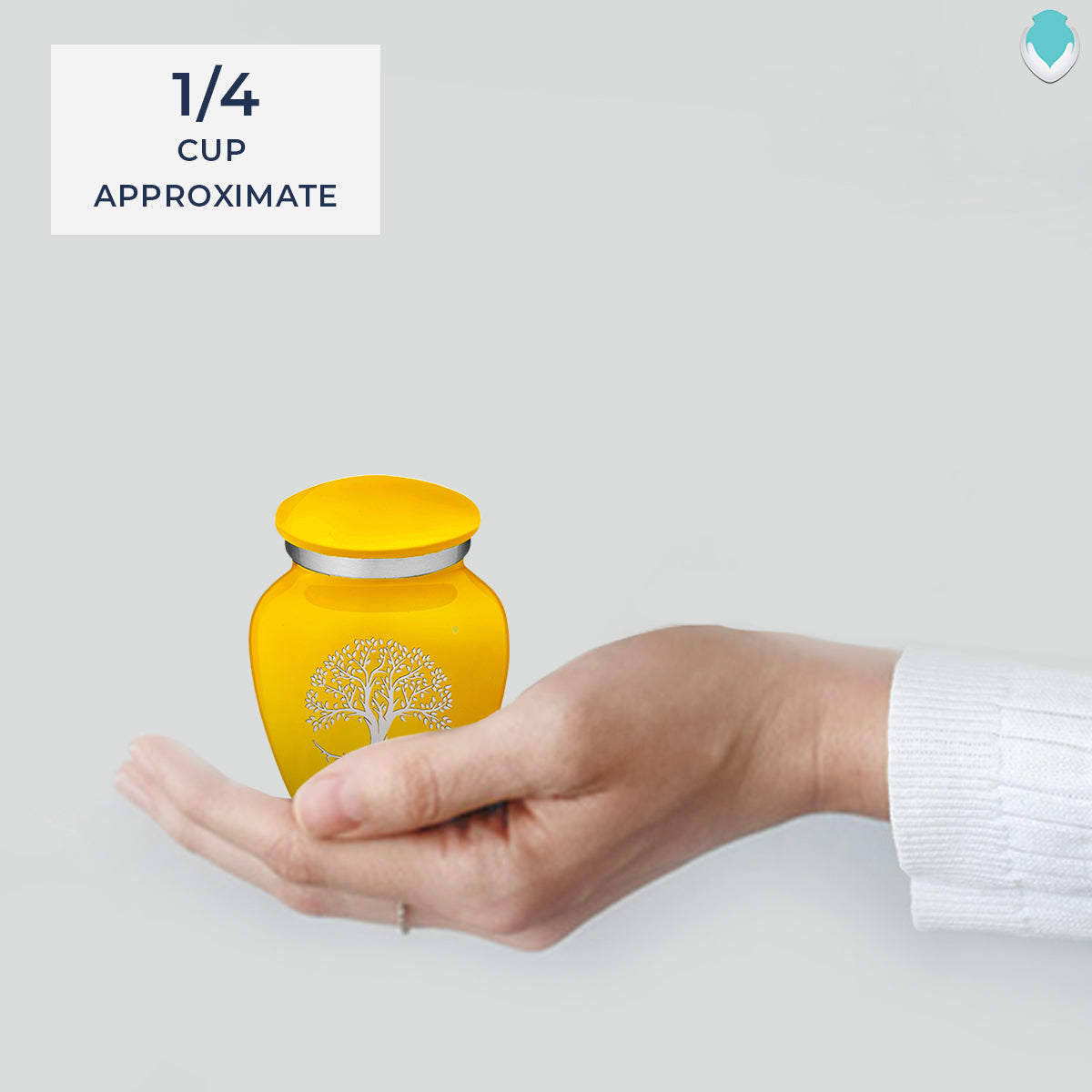 Keepsake Embrace Yellow Tree of Life Cremation Urn