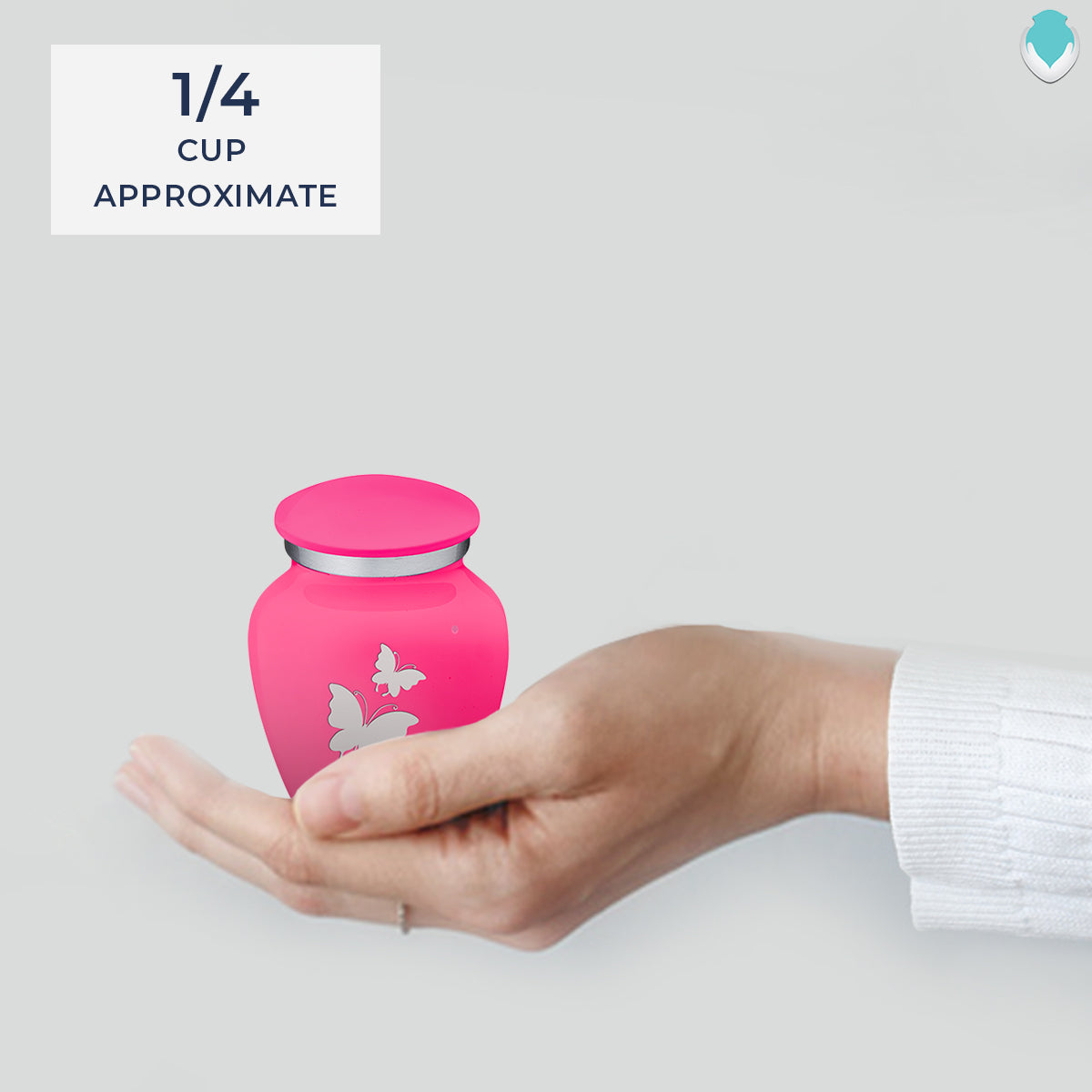 Keepsake Embrace Bright Pink Butterflies Cremation Urn