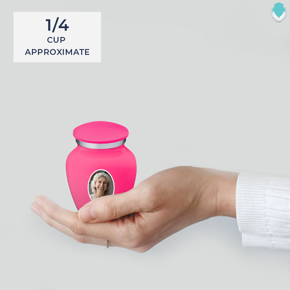 Keepsake Embrace Bright Pink Portrait Cremation Urn