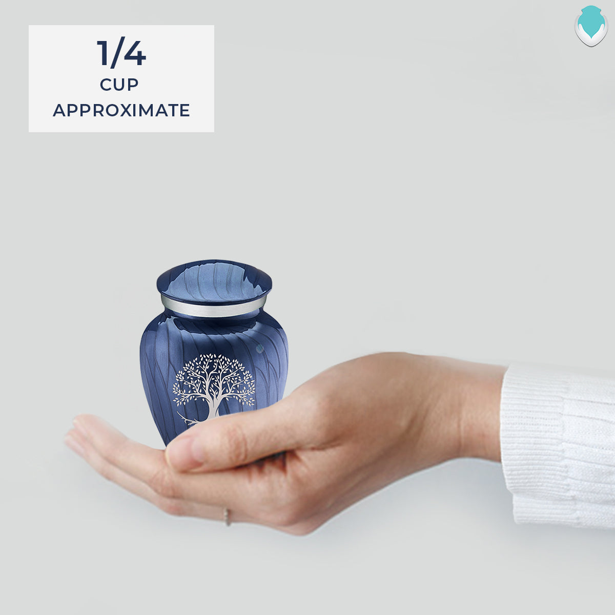 Keepsake Embrace Pearl Cobalt Blue Tree of Life Cremation Urn