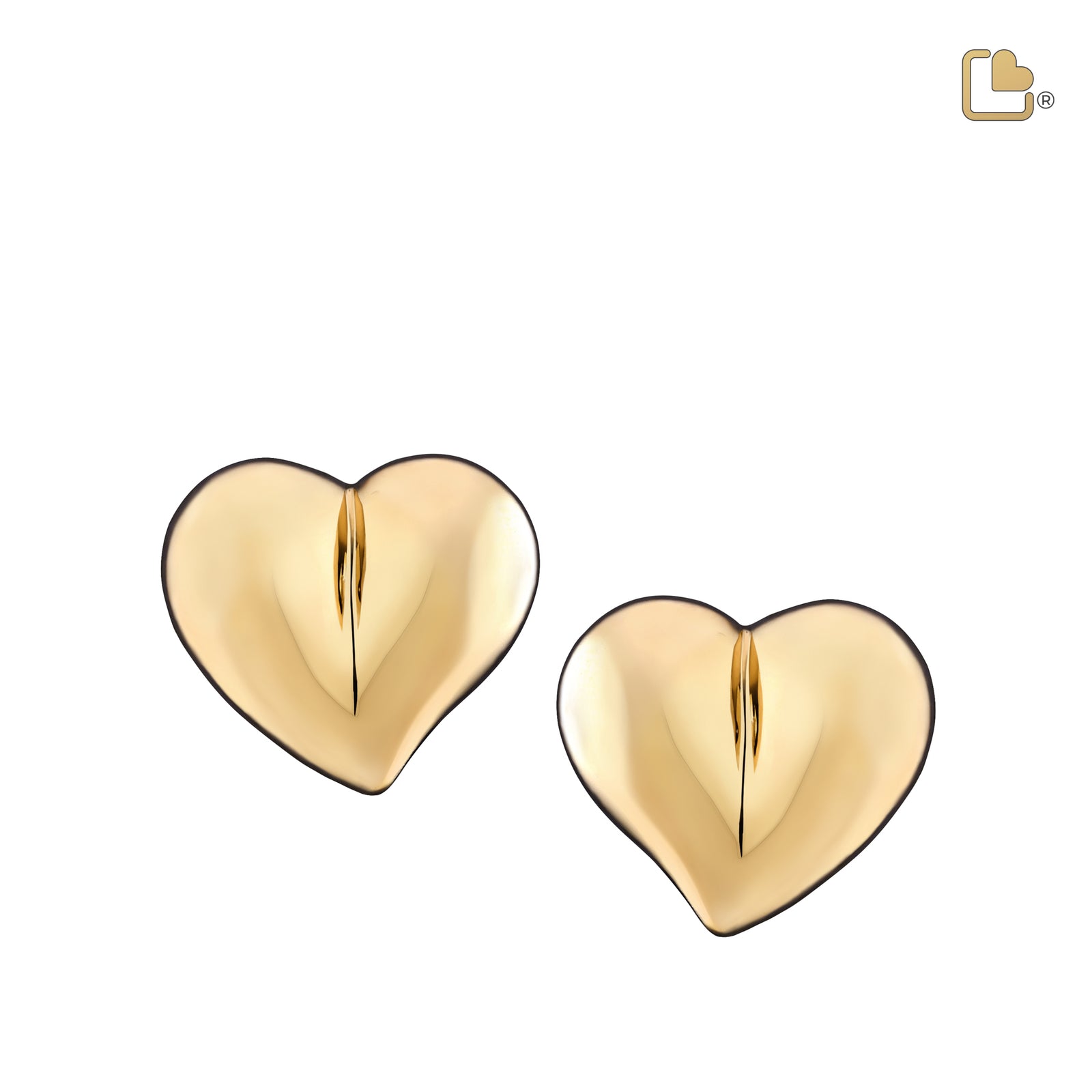 LoveHeart Gold Vermeil Sterling Silver Stud Earrings