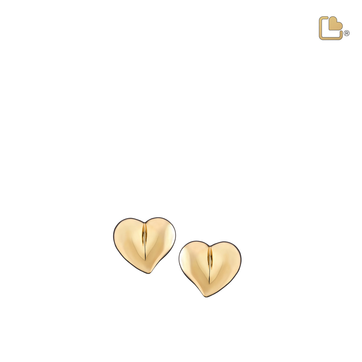 LoveHeart Gold Vermeil Sterling Silver Stud Earrings