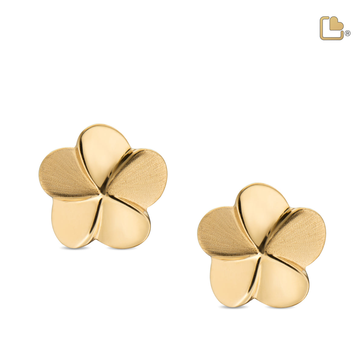Bloom Gold Vermeil Two Tone Sterling Silver Stud Earrings