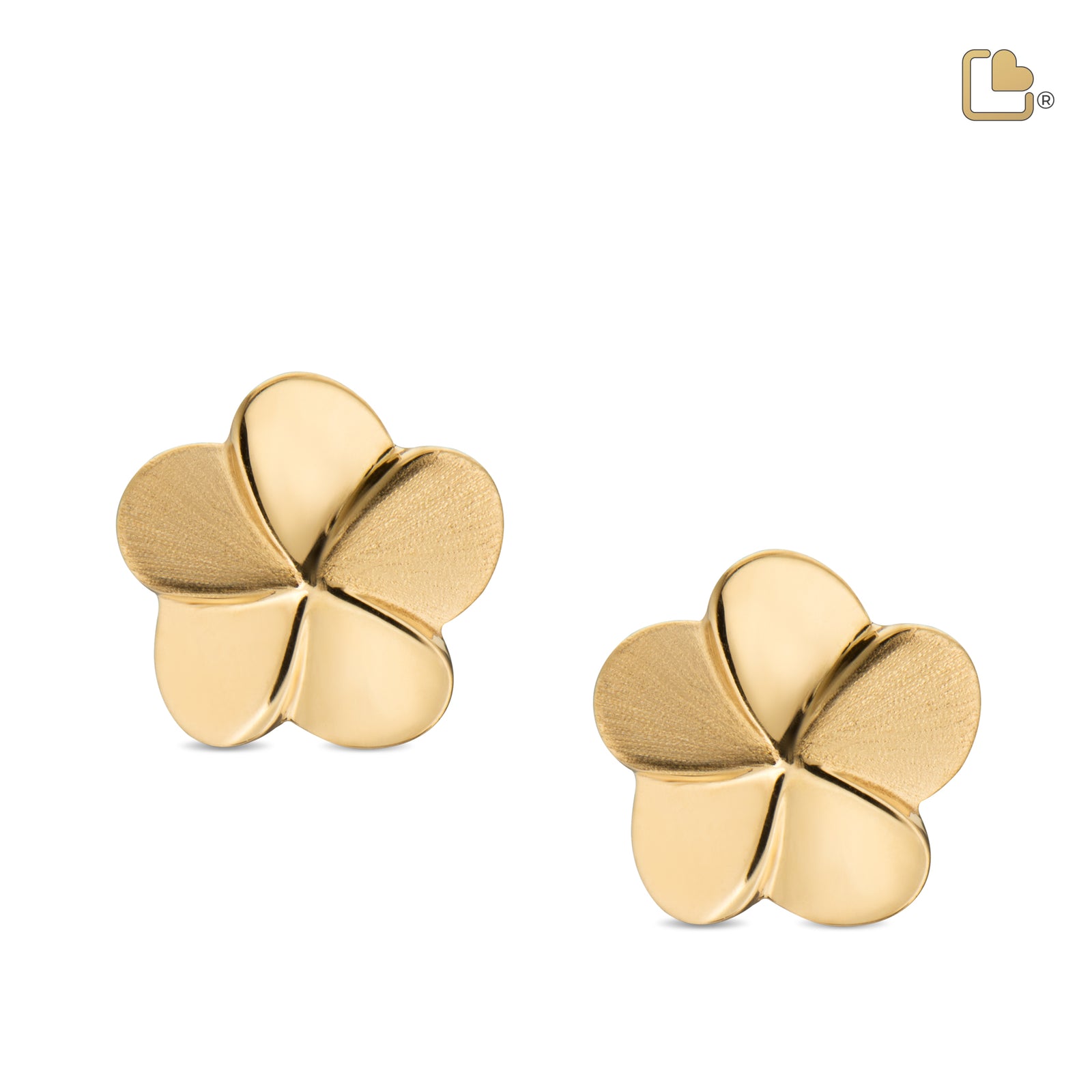 Bloom Gold Vermeil Two Tone Sterling Silver Stud Earrings
